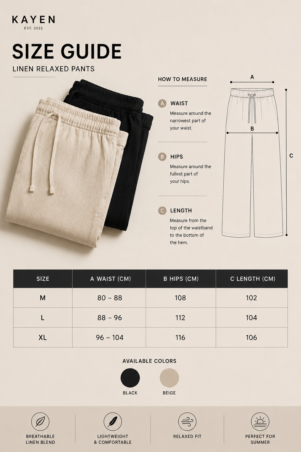 Resort Linen Pants