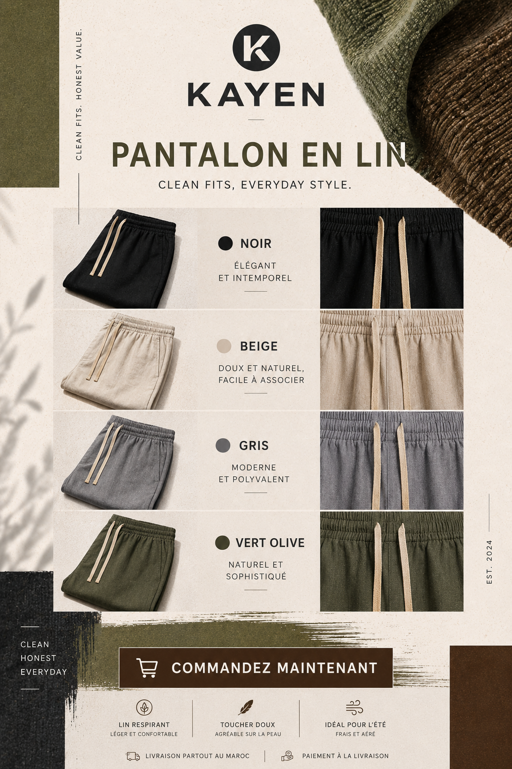 Resort Linen Pants