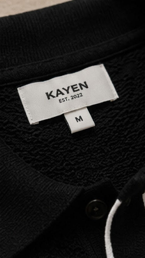 Riviera Knit Polo-Black